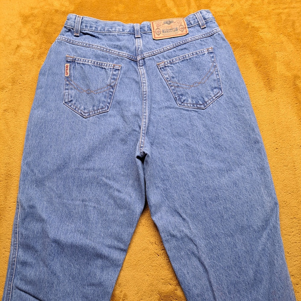 P.S. Gitano Mom Jeans Women 29 Blue Excellent High Rise Tapered 90s Vintage - Picture 9 of 11
